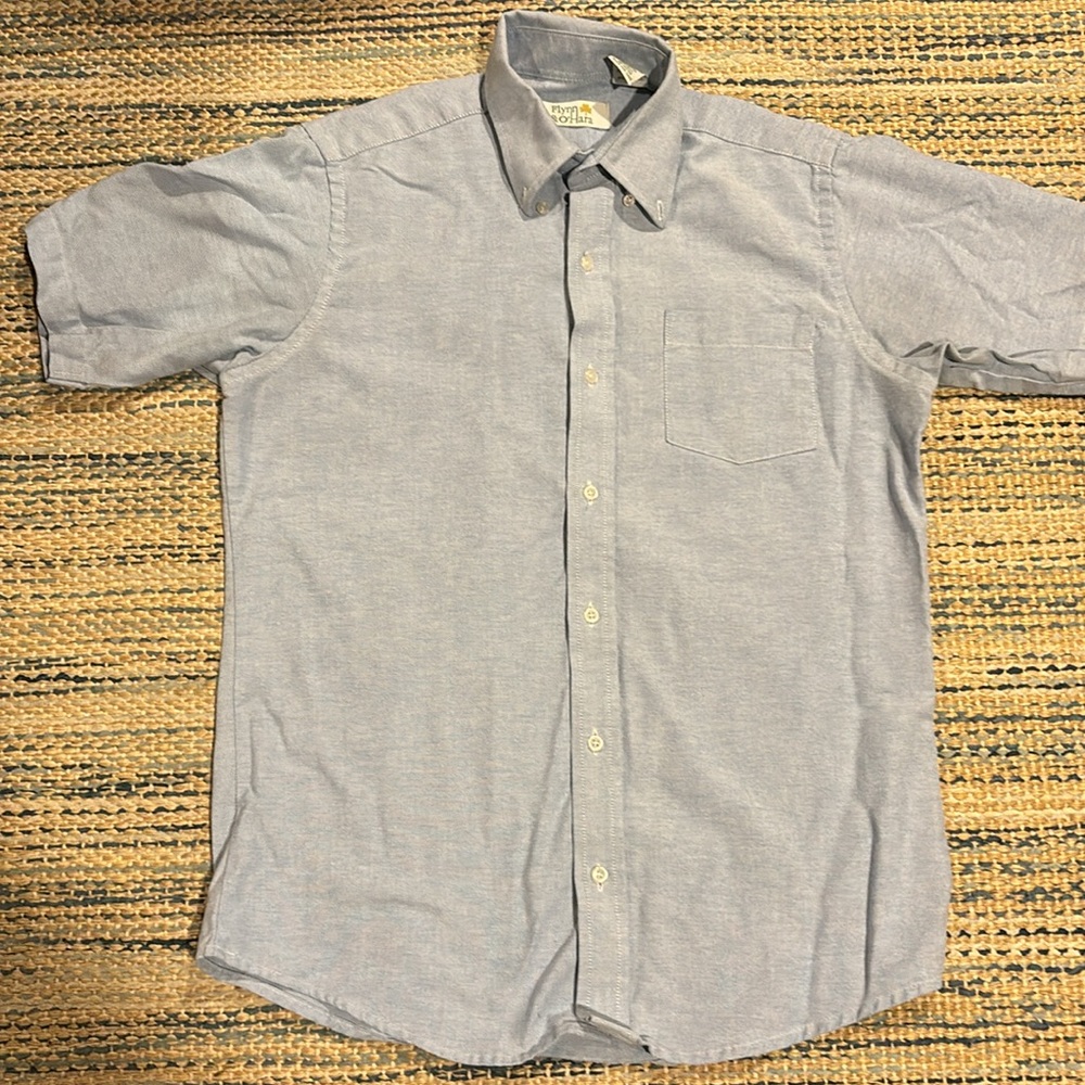 Boys youth 18 flynnohara uniform short sleeve dress shirt excellent condition